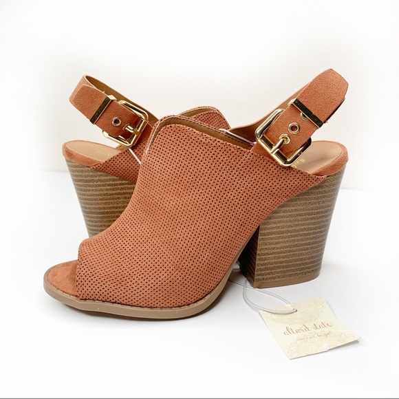 Altar'd State Shoes - Alter’d State Barnes Terracotta Buckle Back Bootie